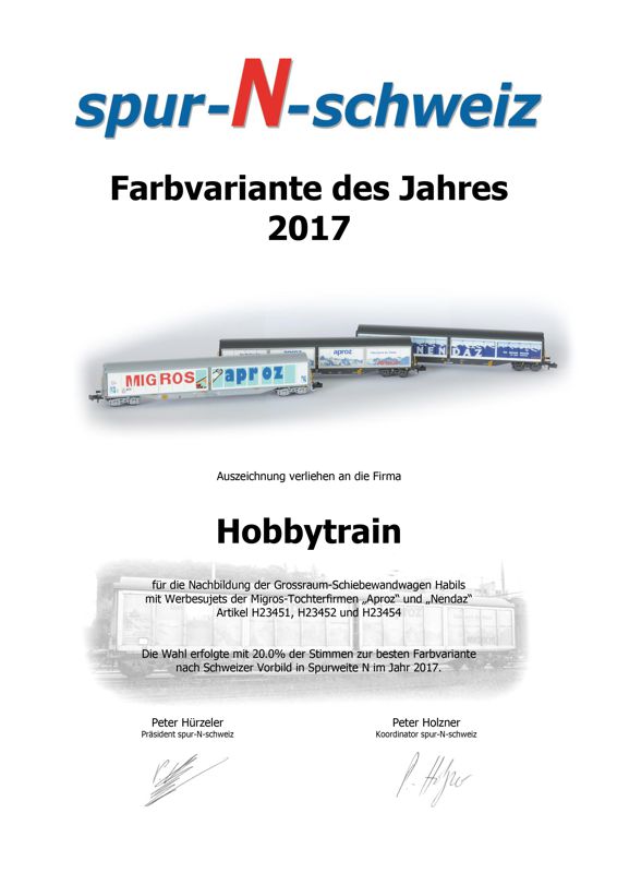 Farbvariante des Jahres 2017