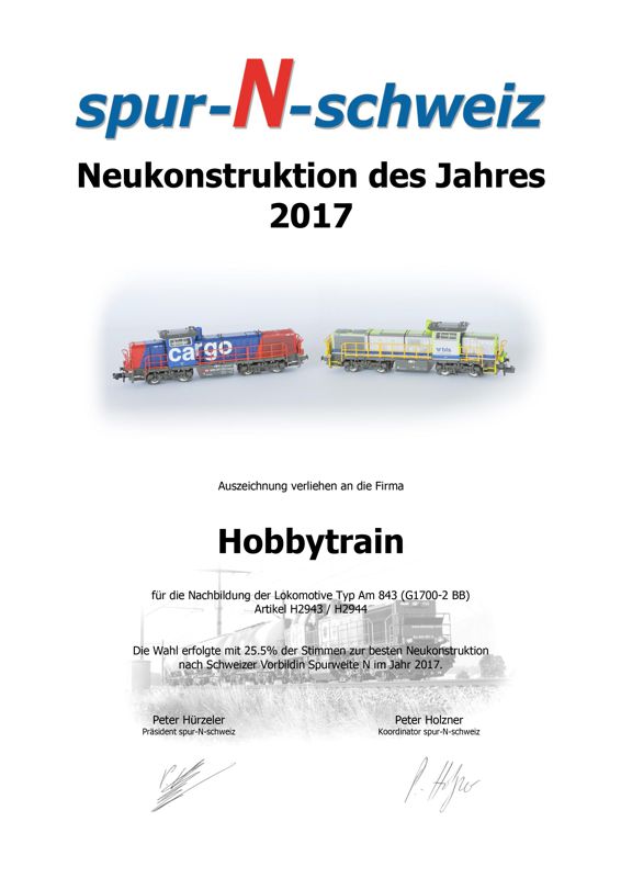 Neukonstruktion des Jahres 2017